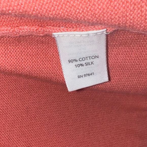 J. Jill Peplum Coral Knit Sweater Cardigan With Button Closure Size XS - Picture 13 of 13